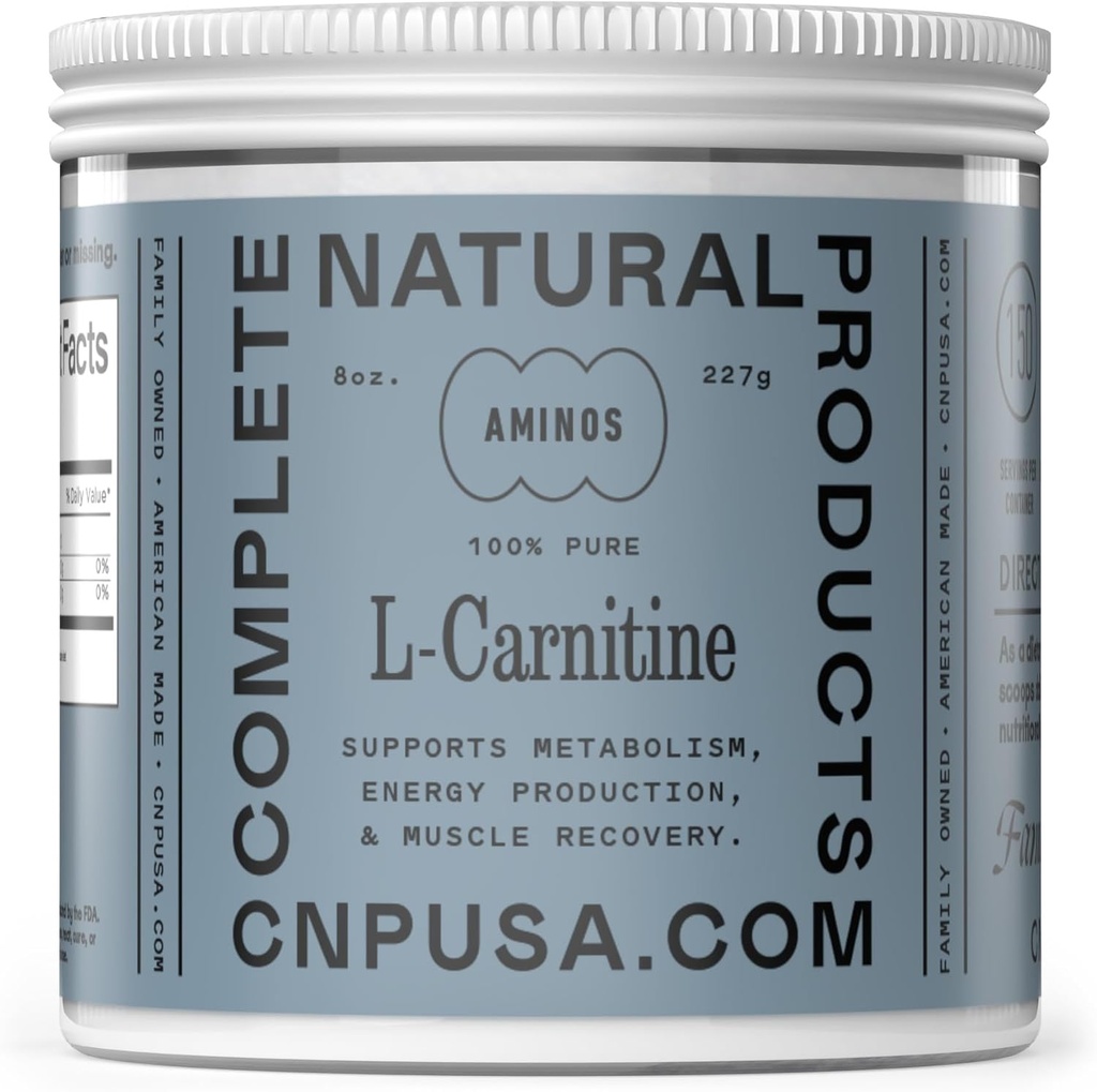 Čistá L- karnitinový prášek dodatek - 8oz (227g) 60 Servings Amino Acid for Energy & Well- Being