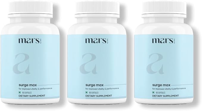Mars by GHC Natural Surge Max Caps S124; Pohon s Shilajit, Safed Musli & Gokshura S124; 60 Kapsle (Balení po 3)