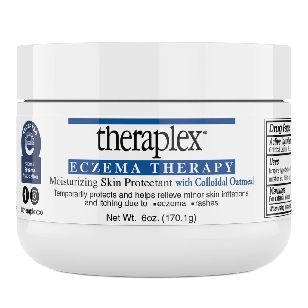 Terapeutické Eczema Terapie (6 oz) - Moisturizace kůže Protectant s přírodní koloidní ovesné vločky, noncomedogenní, a hypoalergenní, Fragrance- Free - Národní Eczema asociace Seal of Approval