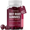 Řepné kořenové žvýkačky s COQ10 a granátovým granátem - dodatek k oxidu dusnatému pro muže a ženy - Beetroot for Endurance, Performance, Recovery - Vegan, non-GMO, gluten Free - Smíšený Berry Flavor, 120 Počet