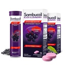 Sambucol Black Elderberry Tablety s vitamínem C & zink - Imunitní Supplement, Black Elderberry se zinkem a vitamin C Effervescent Tablety, Vysoké antioxidanty, Pijte Fizzie- 30 Počet