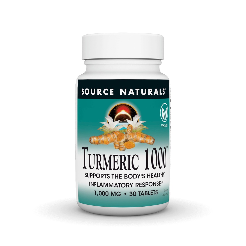 Zdroj Naturals Turmeric 1000, podporuje zdravou zánětlivou odpověď těla *, 1 000 mg - 30 tablet