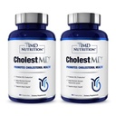 1MD Nutrition CholestMD s Olive Leaf Extract, Bergavit, Niacin, Česnek 124; 120 Kapsle (2- Pack)