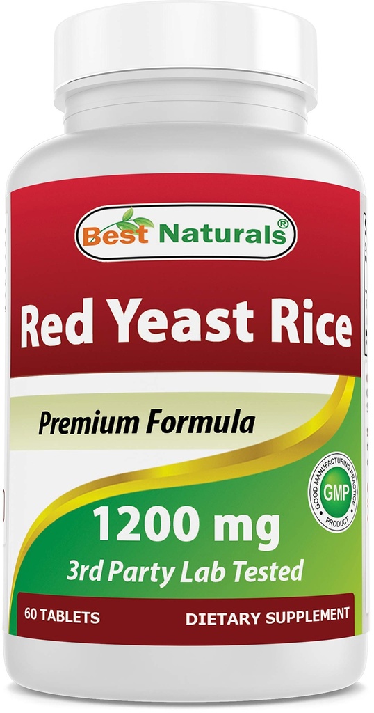 Nejlepší Naturals Red Yeast Rice 1200 Mg 60 Tablet (Citrinin zdarma)