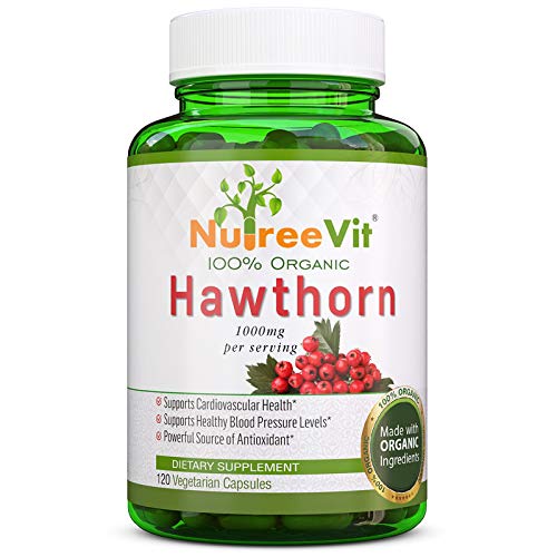 NutreeVit 100% Organic - Hawthorn Berry Powerful Superfood Formule (320 Kapsle)