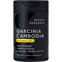 Sportovní výzkum Garcinia Cambogia Extract (60% HCA) s extra Virgin Organic Coconut Oil CLAND124; Non- GMO, Soy & gluten zdarma (90 Tekuté ponožky)