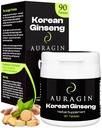 Auragin ® Authentic Korean Red Ginseng - Made in Korea - 6 year Roots - No Additives or Other Ingredients - 100% Red Panax Ginseng v každé tabletě