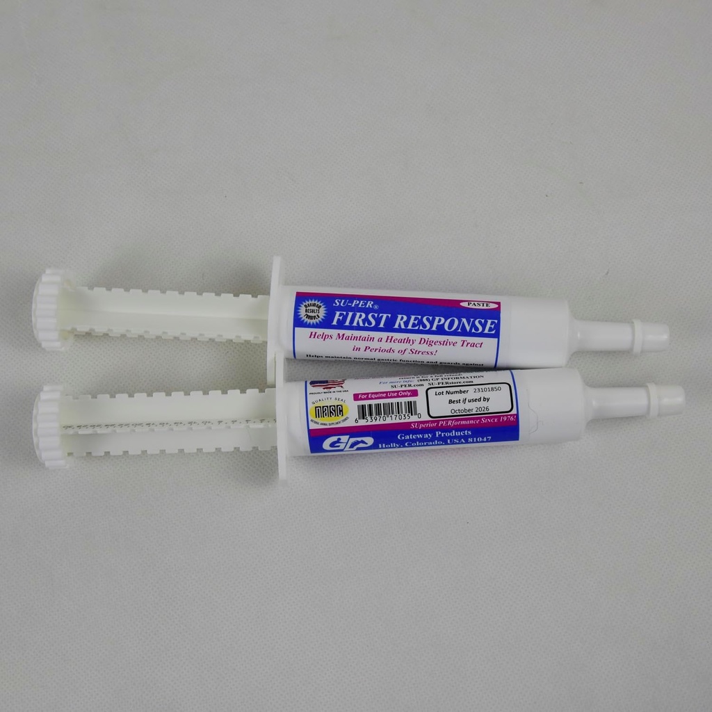 Su- PER První odpověď Equine Prebiotics Paste - Koňský doplněk stravy pro zdravý trávicí trakt - Prebiotika, B Vitamíny a trávicí enzymy - 80CC, (2 balení)