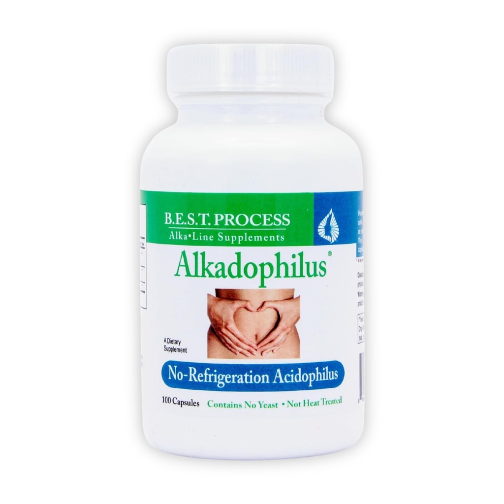 Alkadophilus Best Process Alkalin - Žádný epigerační Probiotický a prebiotický doplněk - 1,5 miliardy CFU dobrých bakterií & Beetroot