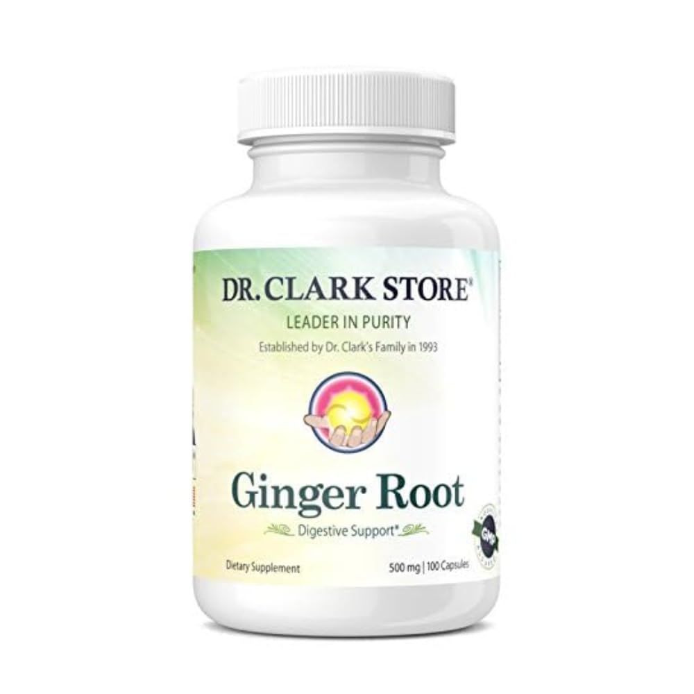 Doplněk ke kořenům Dr. Clarka Ginger - Dětská podpora - 500 mg 100 gelatinových tobolek