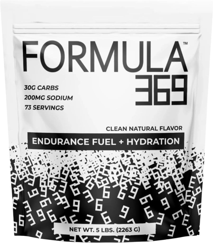 Vzorec 369 Endurance & Energy Drink Mix - 30g sacharidy + Electrolytes CLAS124; Dual Carb Powder for Sportes CLAS124; Vegan CLAS124; (5 liber, bez příchutí)