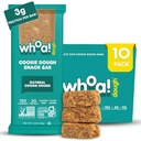 Whoa Dough Jedlé Cookie Dough Bars- Certified Non- GMO, Kosher a gluten Free Bary - Zdravé Snack Foods - Plant Based Snacks Made with Real Ingredients - Ovesné mouky Cookie Dough - 10 Pack