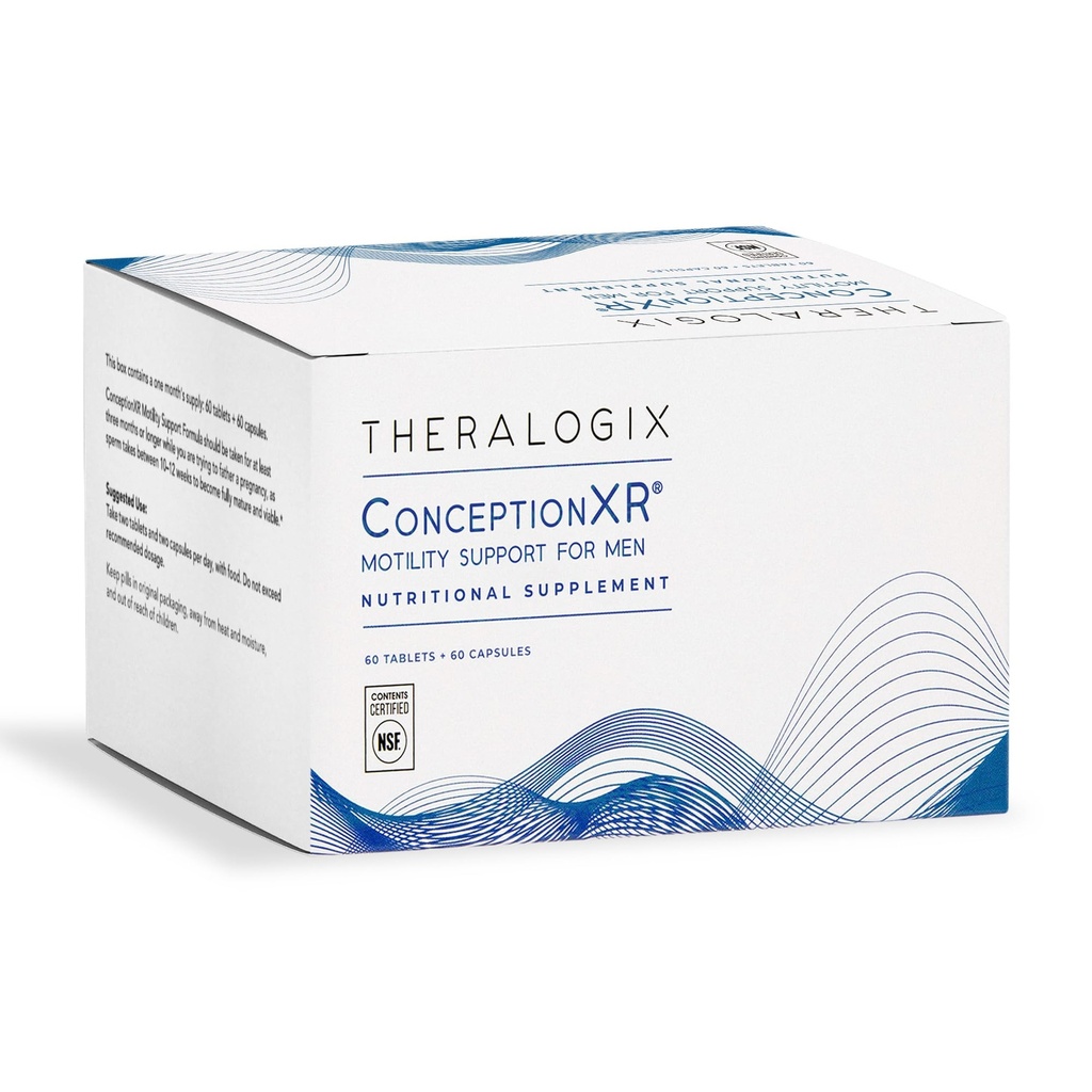 Theralogix ConceptionXR Motility Support Formule - Pánské prekoncepční vitamíny pro podporu plodnosti - mužské plodnosti doplňky pro spermické zdraví * - NSF Certified - 60 Tabs + 60 Caps (30- Day Supply)