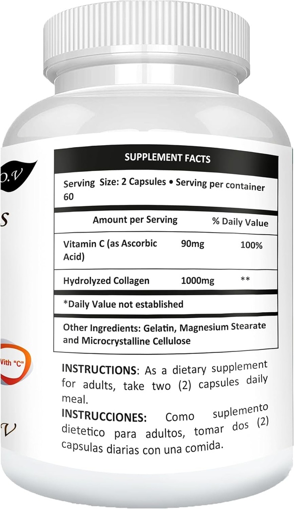 Colageno Colagein Collagen 100% Colageno 120 Cap 1000mg Puro Collagen El MAS Fuerte Y Efectivo Colagein Totalmete Original De Collagen 3 Výkaly Mas Que Cualquier Otro Y a Precio Muy Bajo