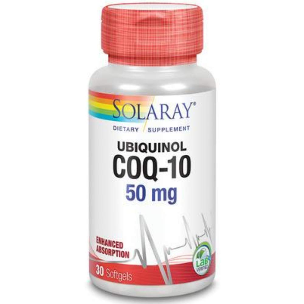 SOLARAY CoQ10, Ubiquinol, Softgel (Btl- Plastic) 50mg Př