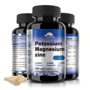Draslík Magnesium dodatek 1000mg, hořčík Zinkový aspartát Podpora cévní, kosti, srdce, svalů a nervové zdraví, non-GMO, Vegan, (120 Kapsle)