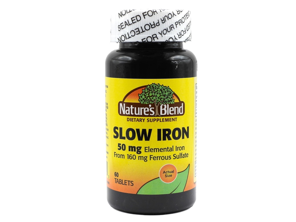 Příroda mísí pomalé železo 50 mg (160 mg) Porovnat s Pomalé Fe ® 60 tablety