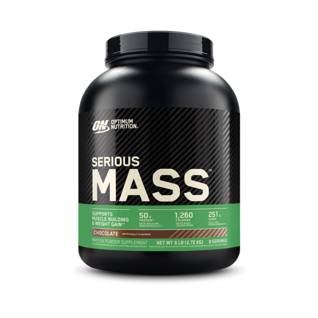 Optimum Nutrition serious Mass, Weiner Gainer Protein Powder, Mass Gainer, Vitamin C a zink pro imunitní podporu, Creatine, Chocolate, 6 liber (Balení květen Vary)