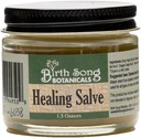 Narození Song Botanicals Bylinné léčení Salve První pomoc Omáčka, Bylinné podráždění kůže Salve, 1.5oz Jar