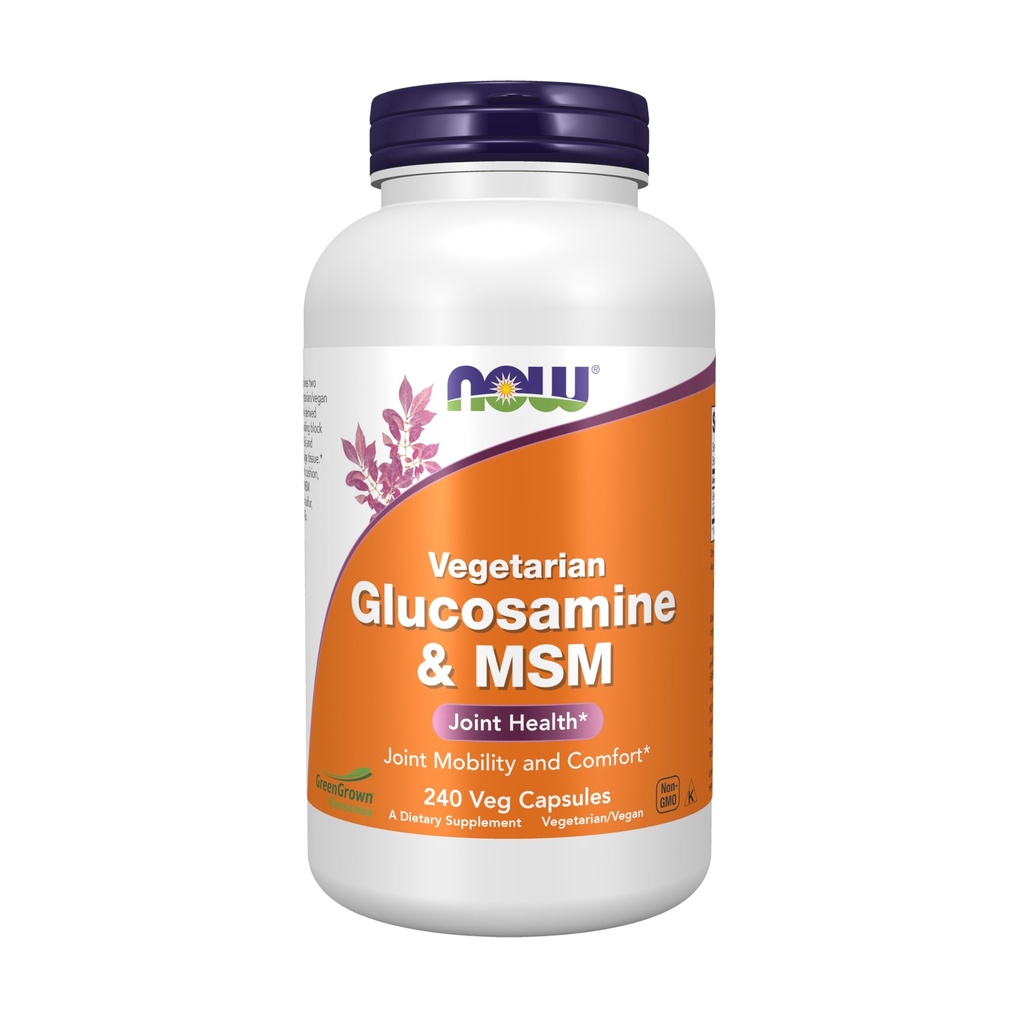 NowFoods Vegetarian Glucosamine & MSM Joint Health 240 Veg Kapsle