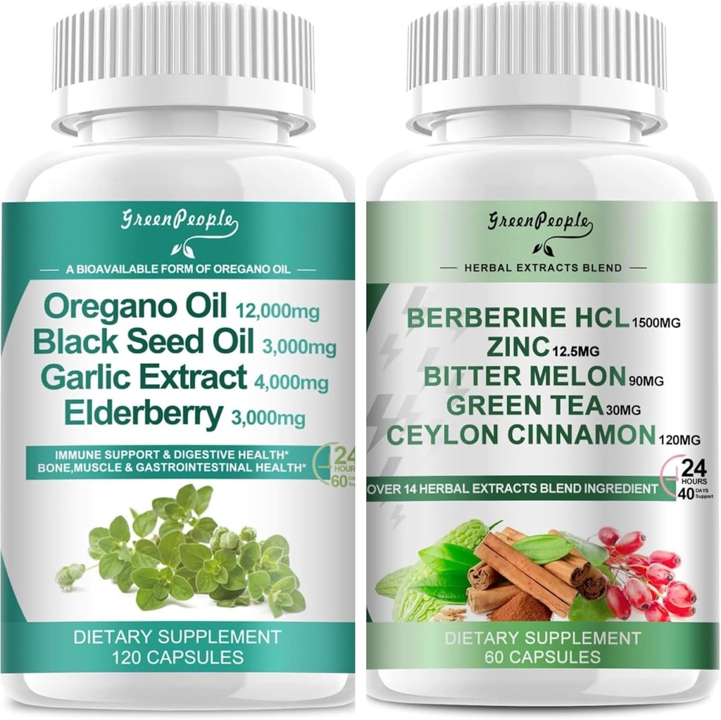 GREENLIONS Oregano Oil & Berberine Kapsle