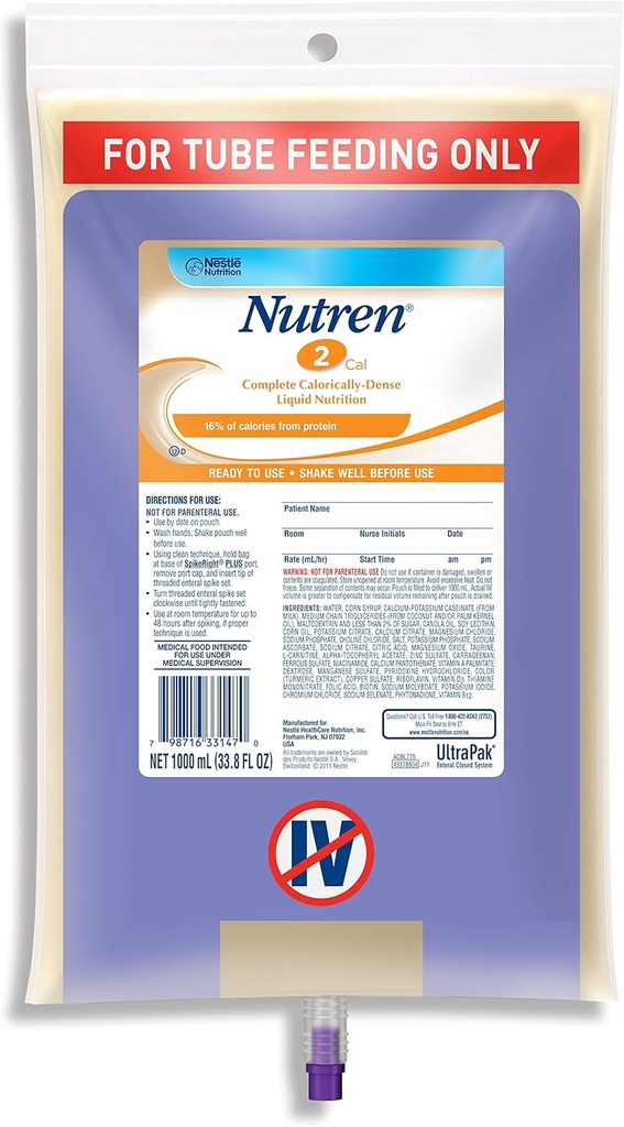 Nestle Clinical Nutrition Nutren 2.0 Nutriční dodatek, Ncl44146H, 1 libra