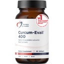 Design pro zdraví Curcum- Evail 400 - Biologicky dostupné turmerické Curcumin doplňky - Emulgační technologie - Curcumin C3 Complex s turmerickým olejem + vitamin E, Non- GMO (60 Softgels)