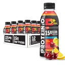 Protein2o 15g Syrovátkový proteinový izolát Hydratační nápoj Plus Energy & Focus, 350mg elektrolytů, 125mg kofeinu, bez cukru, třešňová citronáda, 16.9 oz láhev (balení po 12)