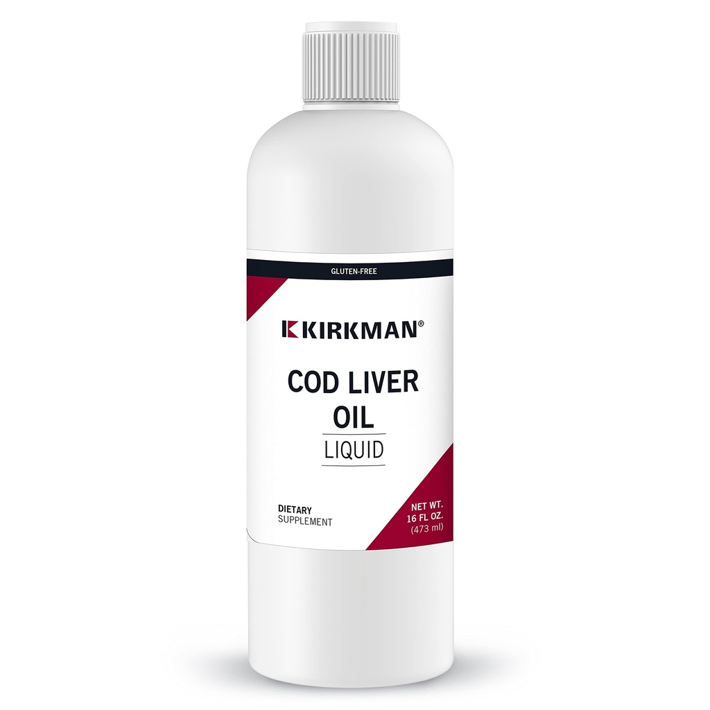 Kirkman Cod Jaterní olej Liquid - Neochucený 16oz.
