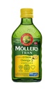 Möllers Tran Cod Jaterní Oil 250 ml / 8.45 fl oz austral124; Citron Flavor austral124; Omega33 austral124; Rybí jaterní olej