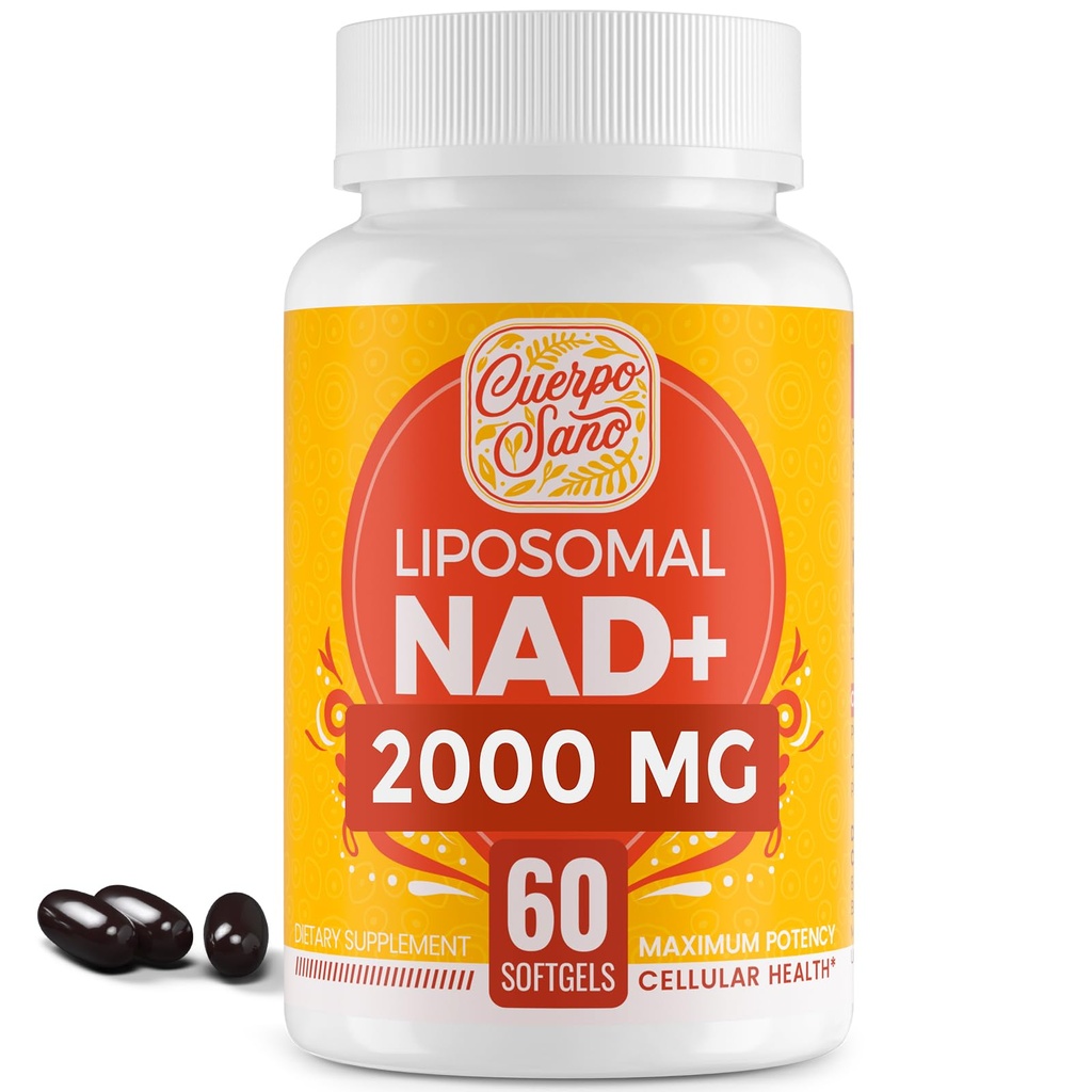 2000 MG NAD dodatek, Lipozomální NAD + s vysokou absorpcí, účinnější než nikotinamid Riboside, Čisté & Plus zvýšení doplněk, Stárnutí obrany, Metabolismus & Cellular, 60 softgels
