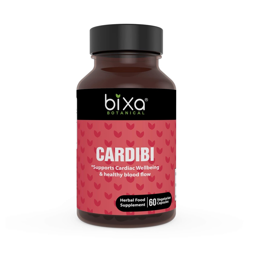 Ayurvedic přírodní bylinný doplněk CARDIBI Kapsle čisté Authentic Premium Kvalita 60 Veg Kapsle (450mg) (s Arjuna, Guggul, Punarnava, Trikatu prášek a česnek extrakt)