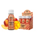 Správné Wild Vegan Energy Shots, s L- Theanine, a organické kofein, čisté rostliny na energetických nápojích, gluten- Free, GMO- Free, Dairy- Free, Stevia- Free, Soy- Free, Peach Mango, 2.5 Fl Oz, 6 Pack