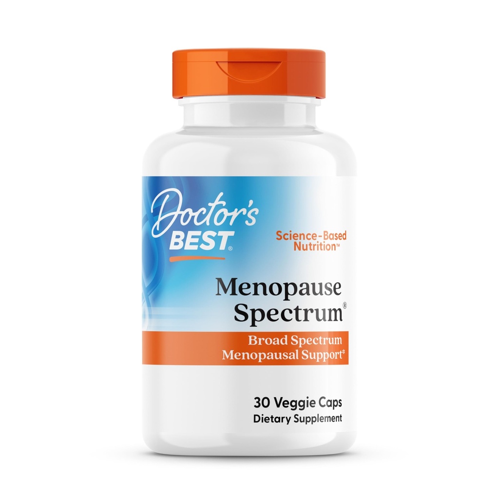 Lékařský nejlepší menopauza Spectrum s EstroG- 100, Non- GMO, Vegan, Gluten Free, Soy Free, Veggie Caps, 30 Počet