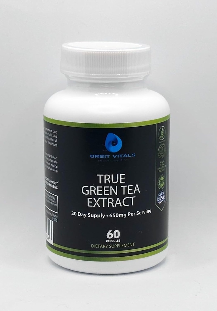 True Green Tea Extract: Premium Green Tea Extract pro vylepšenou energii, imunitní podporu a celkové Wellness - Antioxidant- Rich Formule pro muže a ženy