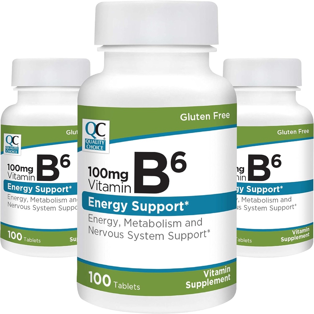 Kvalitní volba Vitamin B6 100mg 100 Počet lahví tablet (3 balení)
