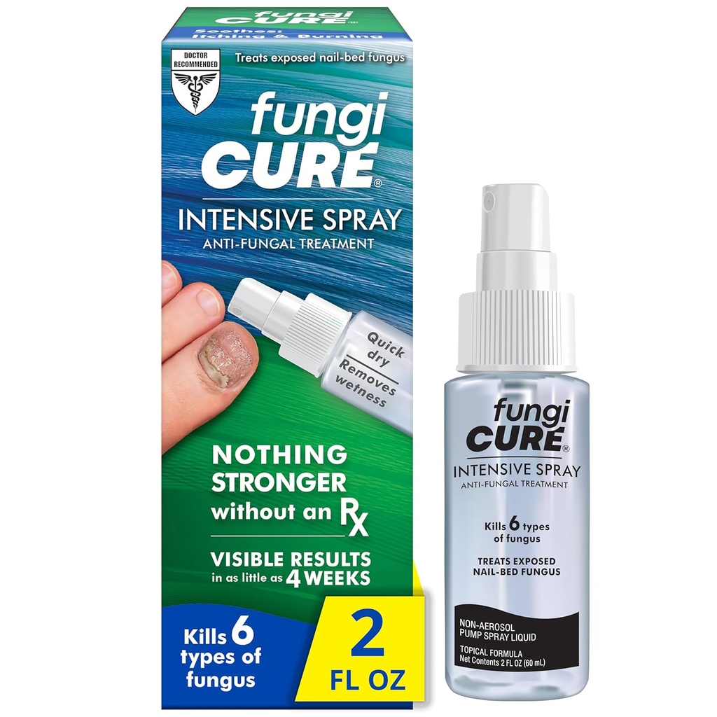 FUNGICURE Intensive Spray, Zklidňuje svědění a pálení, 2 Fluid Ounce (Balení po 1)