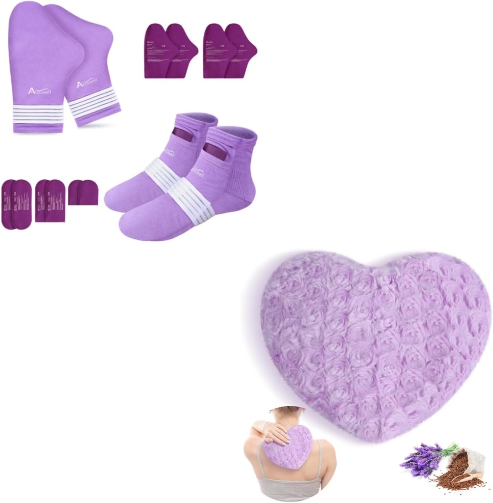 Atsuwell Chemo Care Balíček Dárek pro ženy a muže & Scénované Lavender Hop polštář a Flaxseed Fluffy