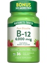 Nature 's Truth B12 Vitamin 6000 mcg Common 124; Methylkobalamin CLAN 124; 36 Tablet CLAN 124; Fast Disold Natural Berry Flavor CLAN 124; Vegan, Non- GMO & Gluten zdarma