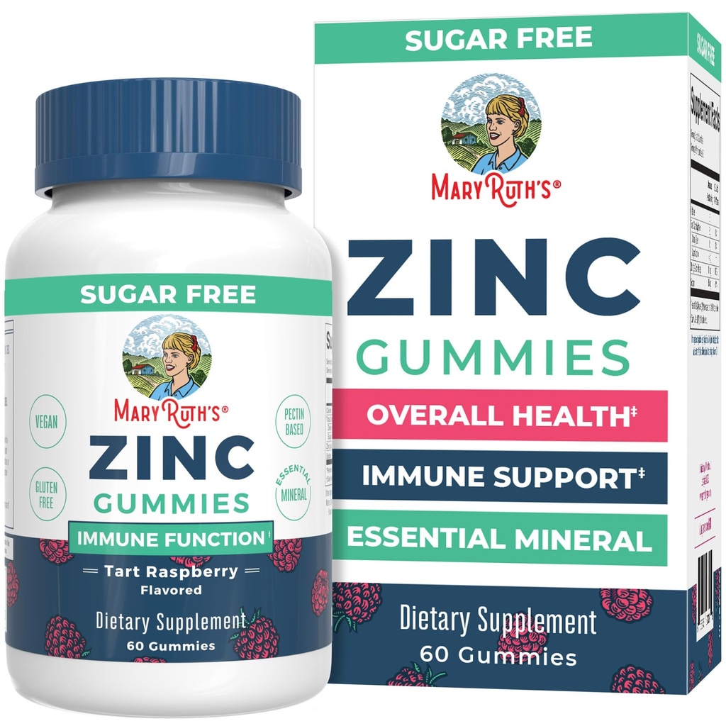 MaryRuth Organics Zinkové gumy 124; Zinkové doplňky 124; Imunitní podpora dodatek 124; Základní minerální 124; Pectin na bázi 124; Celkové zdraví a wellness 124; Ages 14 & Up 124; Vegan 124; Non GMO 124; 30 Služeb