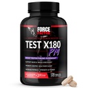 Force faktor test X180 PM Testosteron Booster pro muže, přes noc Testosteron dodatek k budování svalů, zvýšit sílu, a podporovat hlubší, zdravější spánek a zotavení, 120 tablet