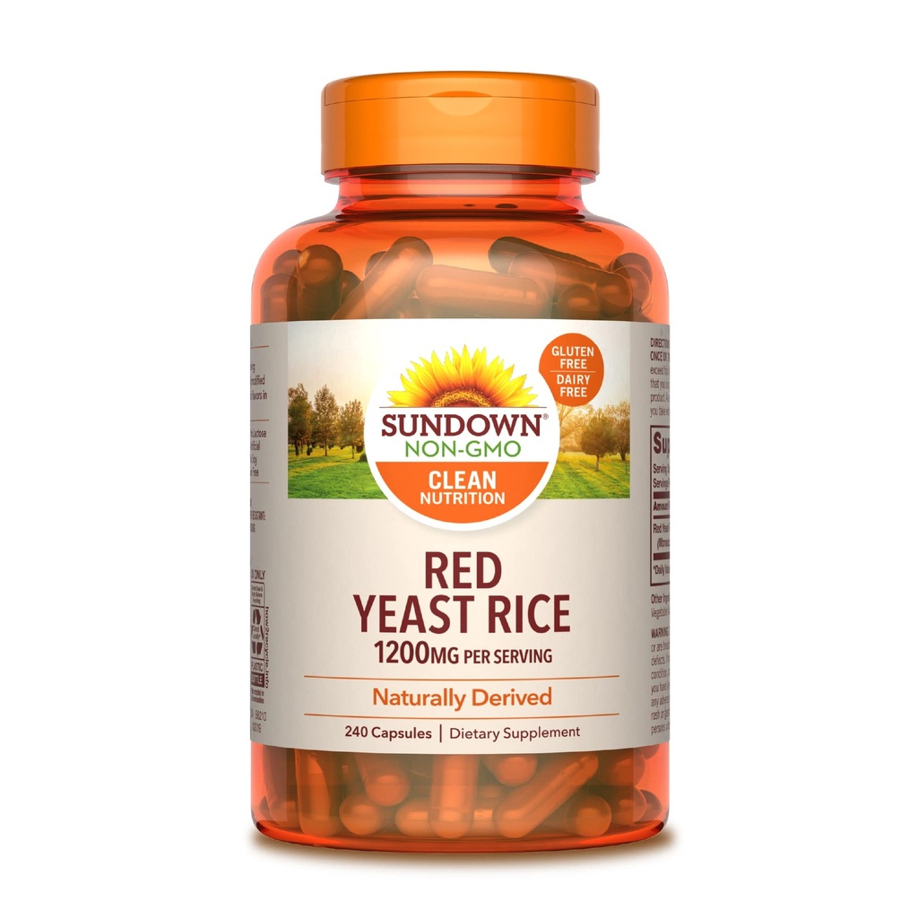 Sundown Red Yeast Rice 1200 mg, 240 tobolek