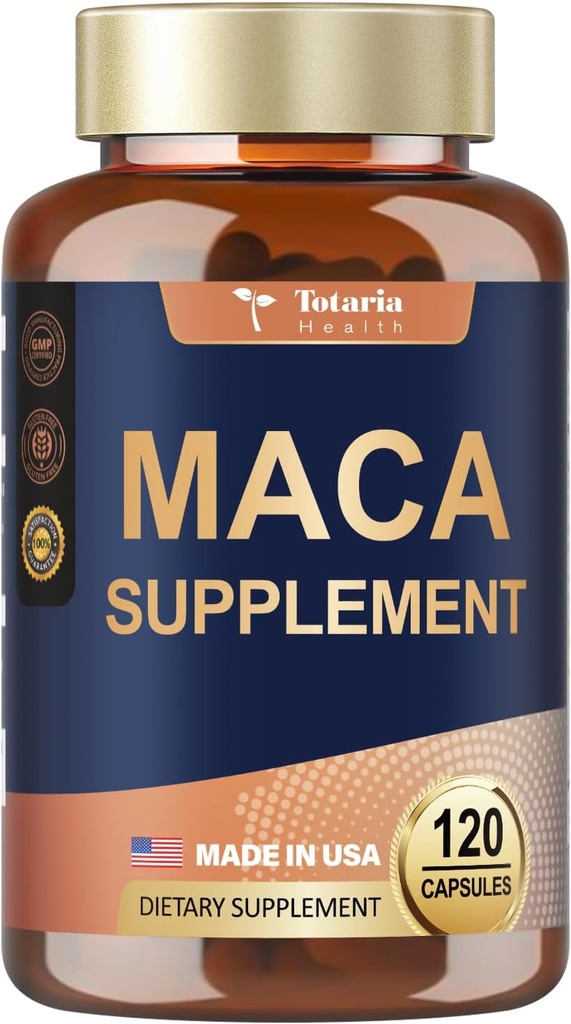 Totaria Maca Root Dodatek, 120 Vegan Kapsle, 60 Den Dodávka