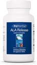 Alergic Research Group ALA Release - Komplex kyseliny alfa- lipoové, R- alfa- lipoová, biotin, vápník, dodatek stravy, Vegetariánské tablety - 60 Počet