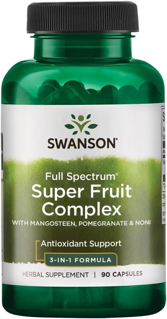 Swanson Mangosteen / Pomegranát / Noni Complex Antioxidant Support Gastorstřevní Podpora 240 Miligramů 90 Kapsle
