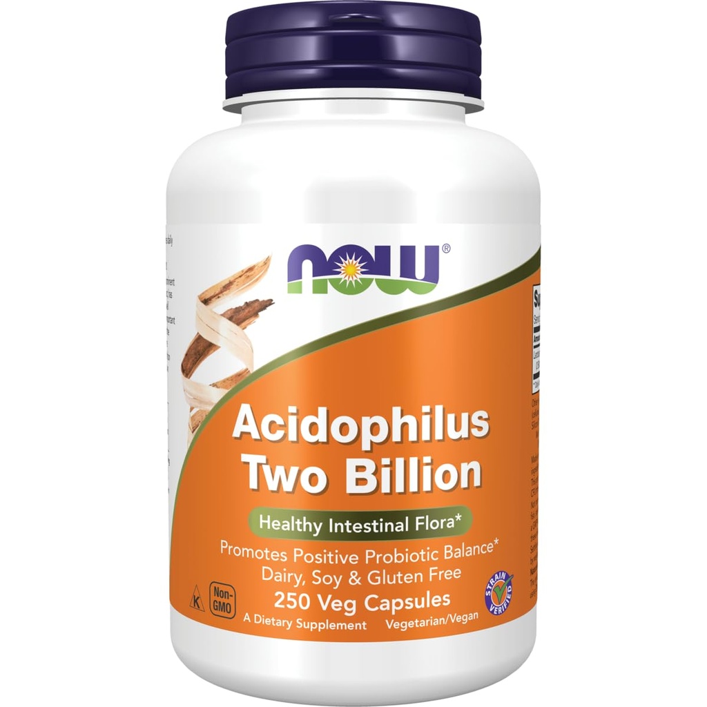 Nyní potraviny Acidophilus 2 miliardy 250 Caps