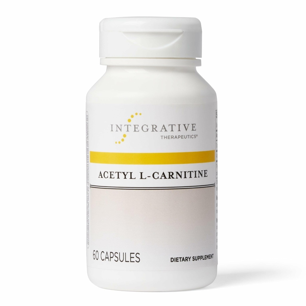 Integrační terapeutika Acetyl L- karnitin - Podporuje zdravou buněčnou výrobu energie * - Podporuje nervovou funkci * - Vegan, gluten- Free & Dairy- Free - 60 Kapsle (30 Služeb)