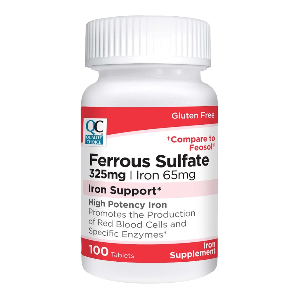 Quality Choice Iron 65 mg (325 mg sulfát železitý)
