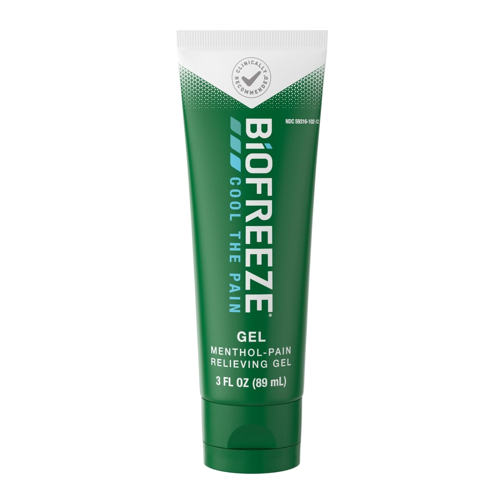 Biofreeze Pain Relief Gel, Artritida Pain Reliver, Knee & Lower Back Pain Relief, Sore Muscle Relief, Neck Pain Relief, Pharmacist Doporučený, FSA Způsobilé, 3 FL OZ Biofreeze Menthol Gel