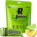 Braven Bar Lemon Lime Energy Bary (1.59 oz, Pack of 10) - Energy Chews with 5g Protein - On- the- Bean Energy Snacks for running, Touking, and Sports - Gluten zdarma Snacks for Setrvalá energie Boost